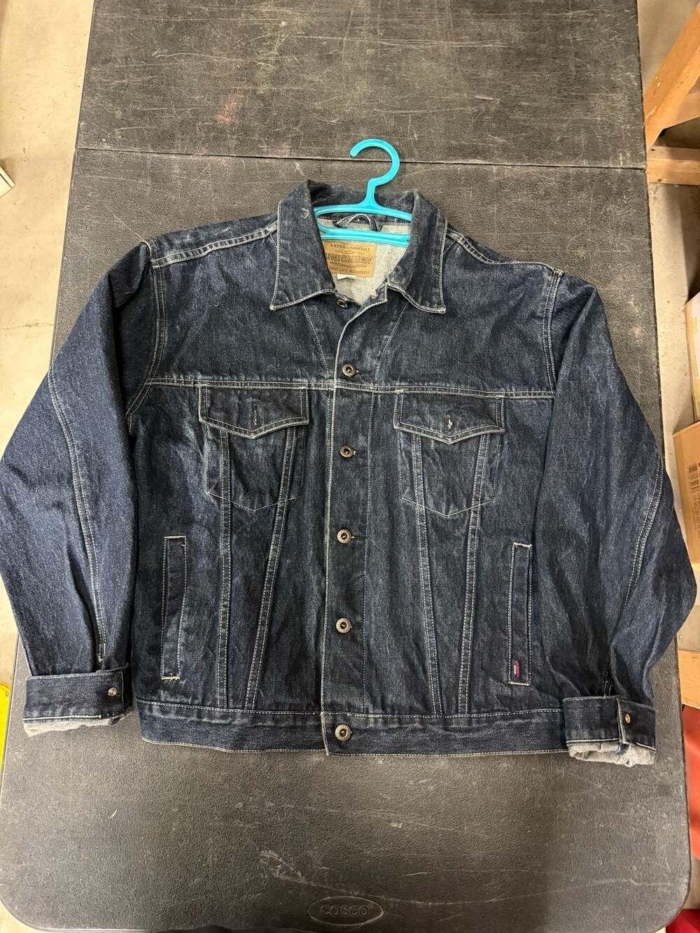Unionbay Men's Vintage Dark Wash Denim Trucker Jacket